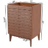 JONATHAN Y VAN1004 Calandre 20 in. W x 18 in. D x 33 in. H Thin Linear Slat Modern 2-Shelf Bath Vanity Cabinet Only (Sink Basin not Included) - 3 of 4