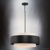 Urban Ambiance Luxury Modern Indoor Pendant,  9-5/8''H x 22"W x 22''D,  Matte Black Finish, UHP4861 - 4 of 4