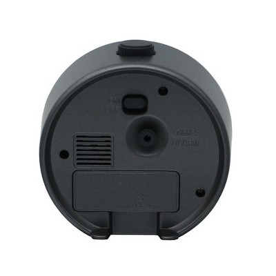 Seiko Black Quartz Beep Alarm Clock with LumiBrite