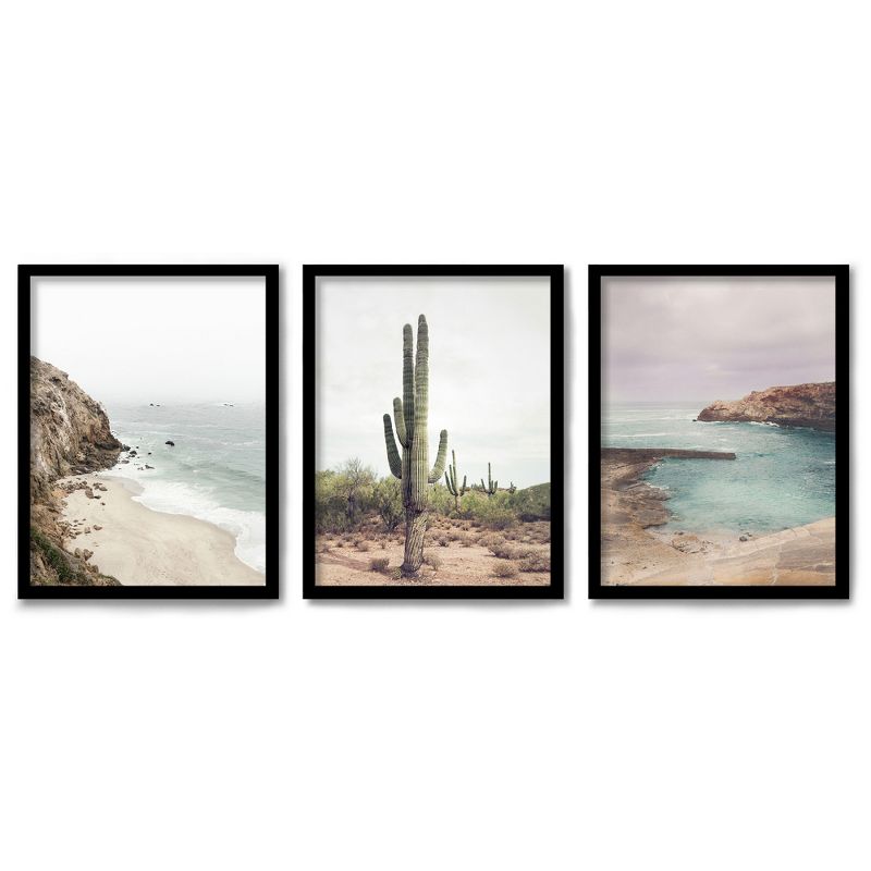 Americanflat Coastal Botanical (Set Of 3) Triptych Wall Art Natural Photography By Sisi And Seb - Set Of 3 Framed Prints, 1 of 7