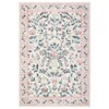Living Room Rug Machine Washable Area Rug Non Slip Farmhouse Floral Rug Low Pile Soft Foldable Rugs - 3 of 4