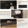 Fluted Vanity Desk with Mirror and Lights, Makeup Vanity Desk with 5 Drawers & Shelves - 4 of 4