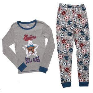 Prince Of Sleep Boys Printed Pajama Sets - Snug Fitting Cotton PJ Tops & Bottoms for Boys - 1 of 3