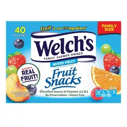 WELCH'S Fruit Snacks Mixed Fruit - 32oz/40ct