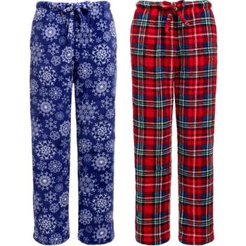 Womens Capri Pajama Pants Lounge Causal Bottoms Fun Print Sleep Pants  SK001-Blue Star-XL