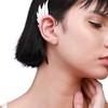 SOHI Women's Metallic Silver Party Cuff Earrings - 4 of 4