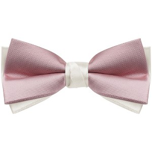 INSPIRE CHIC Men's Two Color Layered Adjustable Solid Color Bow Ties - 1 of 4