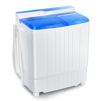 10.4/13 LBSPortable Mini Washing Machine Compact Twin Tub Washer Spin &  Dryer