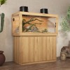 Famapy Wooden Reptile Enclosure Cabinet Multifunctional Split-type Reptile cabinet - Habitat with Glass Fronts - 2 of 4