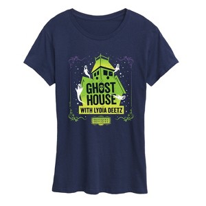 Women's - Beetlejuice - Beetlejuice Lydia Deetz Ghost House Short Sleeve Graphic T-Shirt - 1 of 4