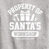 Boys' - Instant Message - Property Of Santas Workshop Christmas Graphic Long Sleeve Fleece Sweatshirt - 2 of 4