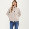 Anna-Kaci Women's Button Front Long Sleeve Knit Cardigan with Stand Collar and Front Pocket - 3 of 4