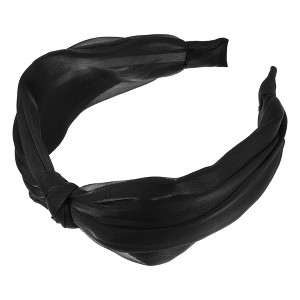 Unique Bargains Women's Fashion Non-Slip Knotted Silky Headband 1 Pc - 1 of 4