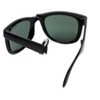 Calabria Classic Folding Wayfarer Sunglasses with 100% UVA/UVB Protection (Black Frame & Green Lens) - 4 of 4