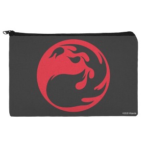 Magic The Gathering Red Mana Symbol Makeup Cosmetic Bag Organizer Pouch - 1 of 4