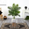 Nearly Natural 52-in Areca Palm Artificial Tree in White Planter with Stand (Real Touch) - 3 of 4