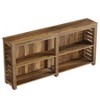Resenkos Wood Grain Console Table, Entryway Display & Sofa Table, Brown - 4 of 4