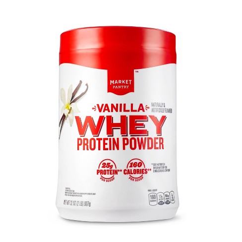 pin aansporing Onophoudelijk Whey Protein Powder - Vanilla - 32oz - Market Pantry™ : Target