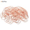 Unique Bargains Heart-Shaped Metal Prevent Tearing Pages Home Office Paper Clip 50 Pcs - 3 of 4