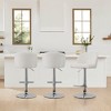 Spruce&Spring Modern Adjustable Swivel Bar Stools Set with Arched Footrest - 2 of 4