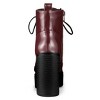 Allegra K Women's Platform Chunky High Heel Lace Up Combat Boots - 3 of 4