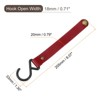 Unique Bargains PU Leather Strap Camping Outdoor S-shaped Hooks and Hangers 8 Pcs - 2 of 4