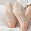 Anna-Kaci 4 Pairs Women's Ballet-Inspired No Show Liner Socks Low Cut Design Non-Slip Silicone Heel - Multicolored - 2 of 4