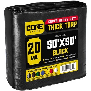 Core Tarps Heavy Duty 20 Mil Tarp Cover, UV Resistant, Rip Proof for Roof, Camping, Patio, Pool, Boat - 1 of 4