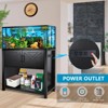 ELJGET Aquarium Stand with Power Outlets & Storage, Double Tank Metal Fish Tank Stand for Fish Reptile Turtle Tanks - 4 of 4