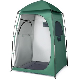 VINGLI 6.8FT Shower Tent, Large Instant Pop Up Shelter with Mesh Floor & Carrying Bag, Privacy Changing Room Tent for Camping - 1 of 4