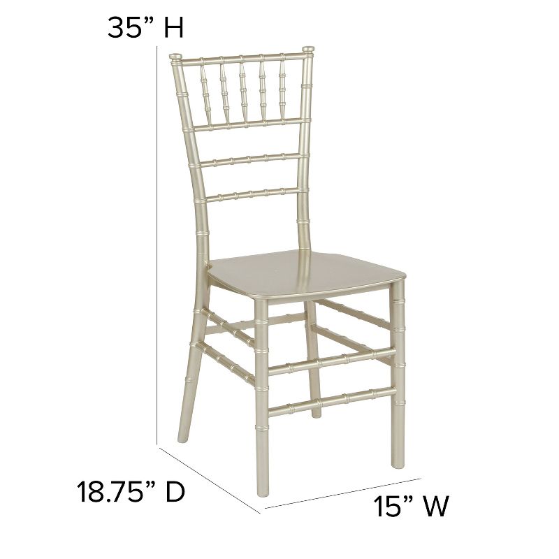 Flash Furniture HERCULES Series Resin Stackable Chiavari Chair, 5 of 12