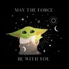 Men's Star Wars: The Mandalorian Grogu May the Force be With You Celestial T-Shirt - 2 of 4