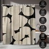 Americanflat 71x74 Beige and Black Shower Curtain - 100% Polyester Shower Curtain - 4 of 4