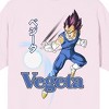 Dragon Ball Z Vegeta Crew Neck Short Sleeve Light Pink Men's T-shirt - 3 of 4