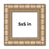 PosterPalooza | 5x5 Modern Bamboo Picture Frame, UV Acrylic, 5 Finishes - 2 of 4
