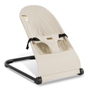 Grungis Baby Bouncer Seat Baby Bouncer with 3-Point Safety Harness for Babies up to 20lbs - 1 of 4