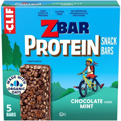 Clif Kid ZBAR Protein Organic Chocolate Mint Snack Bars - 6.35oz