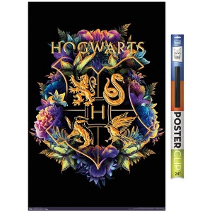 Trends International The Wizarding World: Harry Potter - Floral House Crests Unframed Wall Poster Prints - 1 of 4