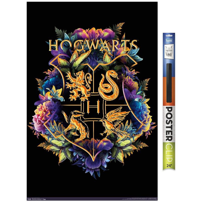 Trends International The Wizarding World: Harry Potter - Floral House Crests Unframed Wall Poster Prints, 1 of 6