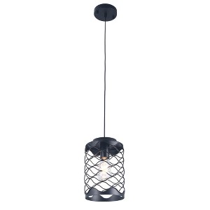Bella Depot Modern Small Black Crystal Chandelier Luxury Dimmable Metal Pendant Light for Hallway, Kitchen Island - 1 of 4