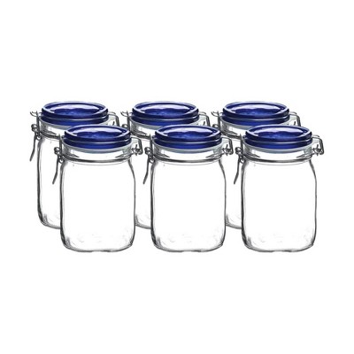 Fido 1 Liter Clamp Jar - Clear - Bormioli Rocco : Target