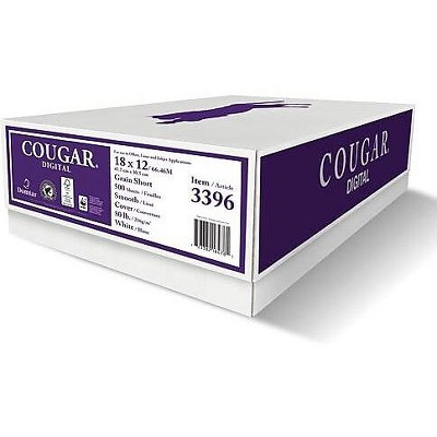 Cougar 80 lbs. Digital Smooth Cover 18 x 12 White 500/Case 3396