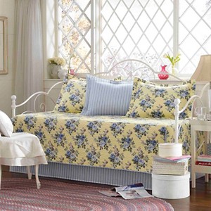 Laura Ashley Linley 5 Piece Daybed Set - Pale Yellow (Daybed)
