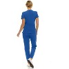 Saint Scrubs Womens 9-Pocket Medical Uniform Set- V-Neck Stretch Top with Seven Pocket Jogger Scrub Pant - 2 of 4