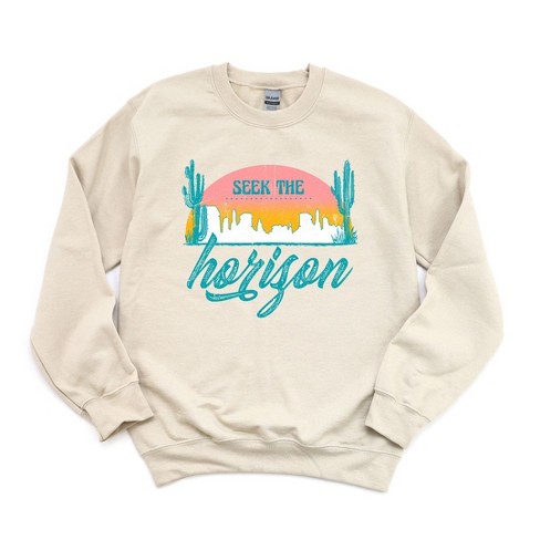 Simply Sage Market Women's Graphic Sweatshirt Seek The Horizon - image 1 of 3