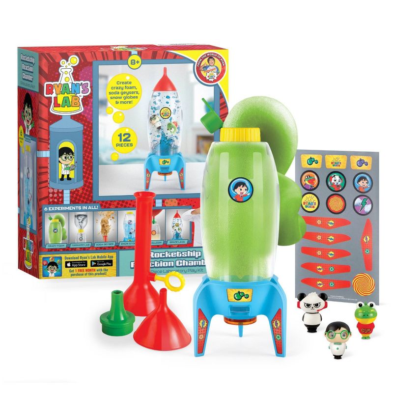 Ryan&#39;s Lab STEM Rocketship Reaction Chamber Experiment Laboratory Science Play Kit, 1 of 8