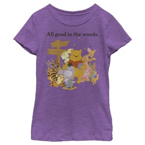 Girl's Winnie the Pooh Honey and Happiness T-Shirt - 1 of 4