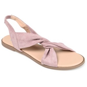 Journee Collection Womens Deleece Tru Comfort Foam Sling Back Low Block Heel Sandals Purple 8.5 - 1 of 4