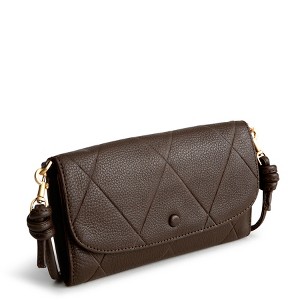 Vera Bradley Women's Outlet Leather Wildwood Wallet Crossbody Bag - 1 of 4