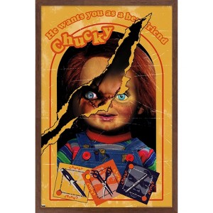 Trends International Chucky: Let's Be Friends - Box Framed Wall Poster Prints - 1 of 4